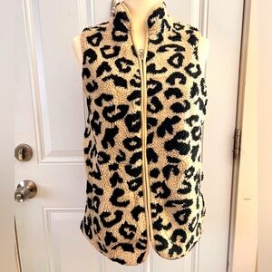 CHEETA PRINT vest MEDIUM